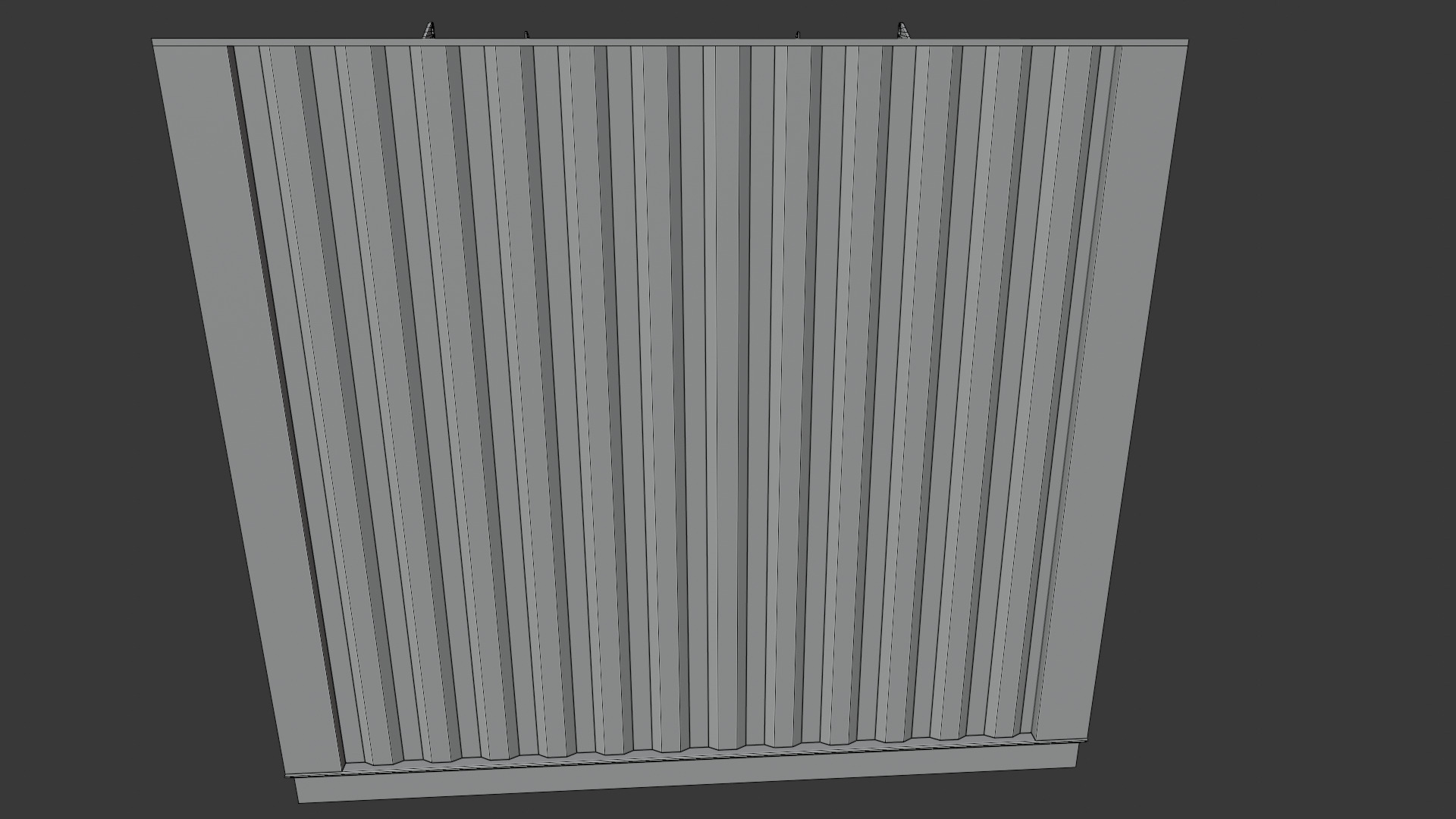 Building site office reception container Low-poly 3D model_12