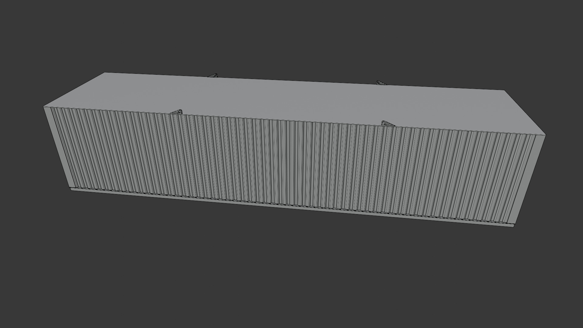 Building site office reception container Low-poly 3D model_14