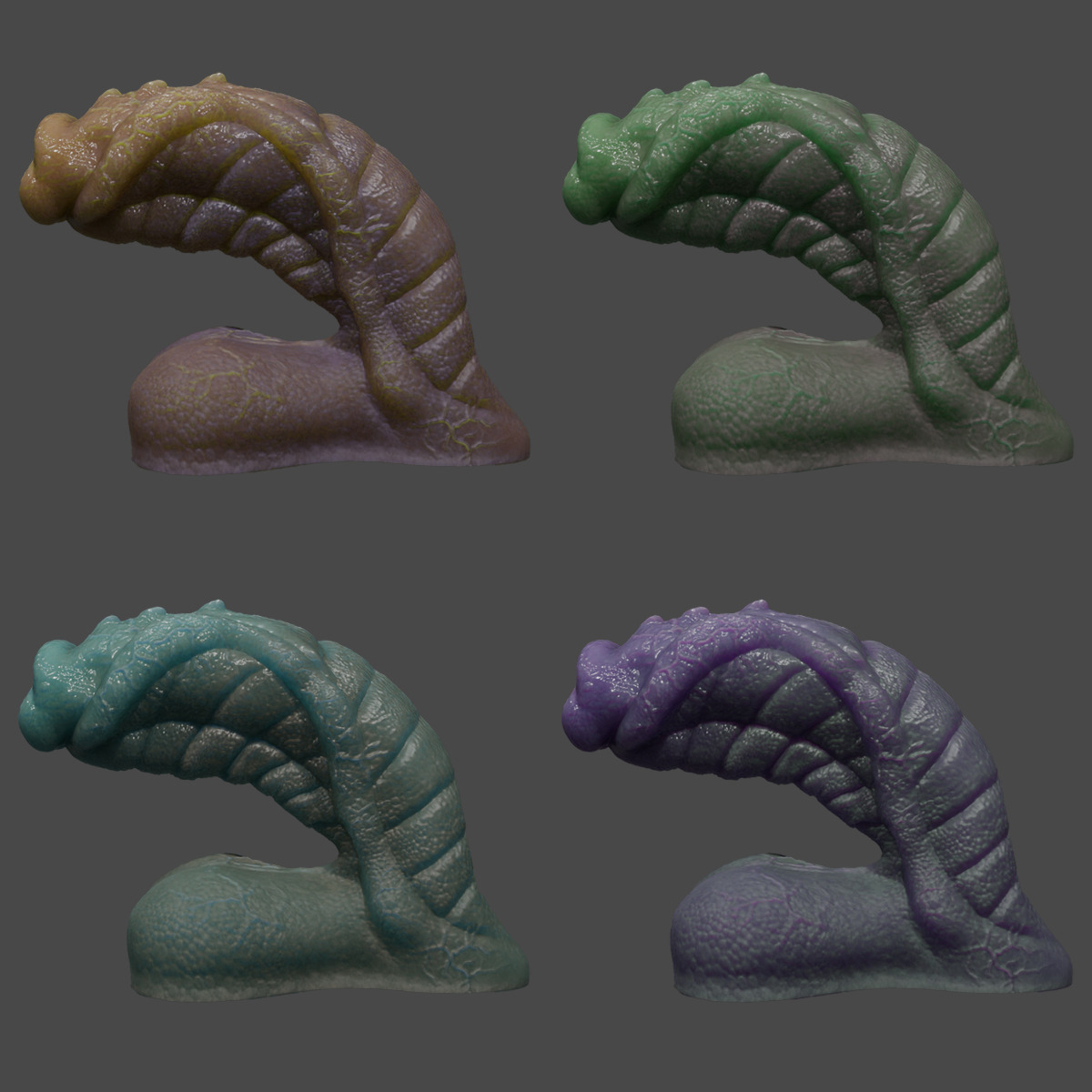 Fantasy Sevanor Dragon Penis Rigged Low-poly 3D model_2