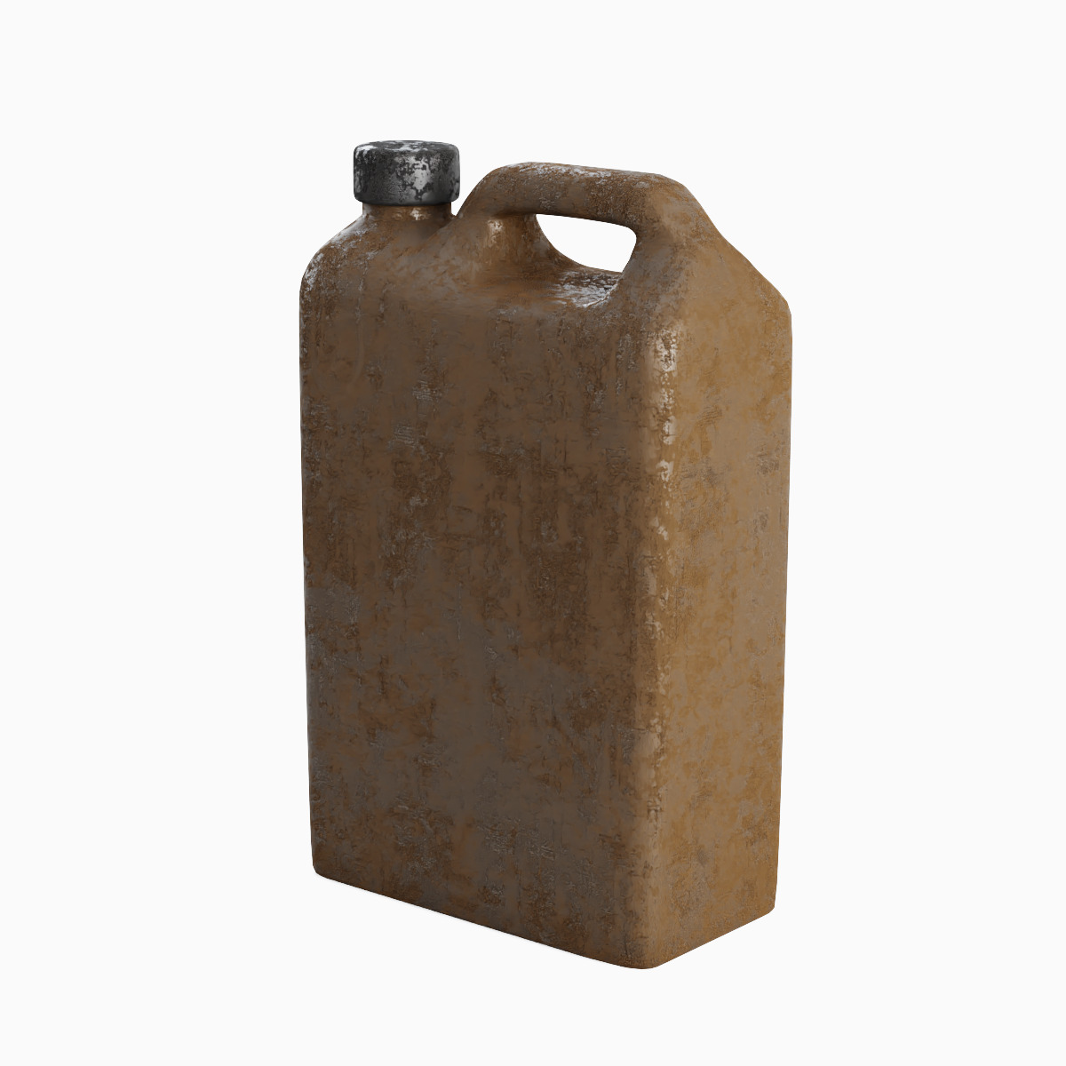 Old Plastic Canister Set 3D model_3
