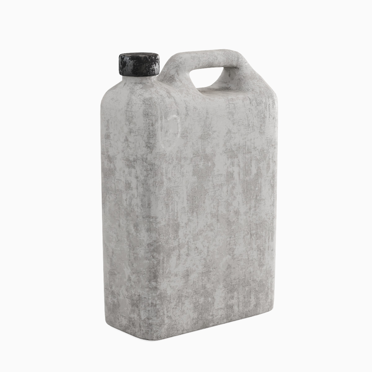 Old Plastic Canister Set 3D model_14