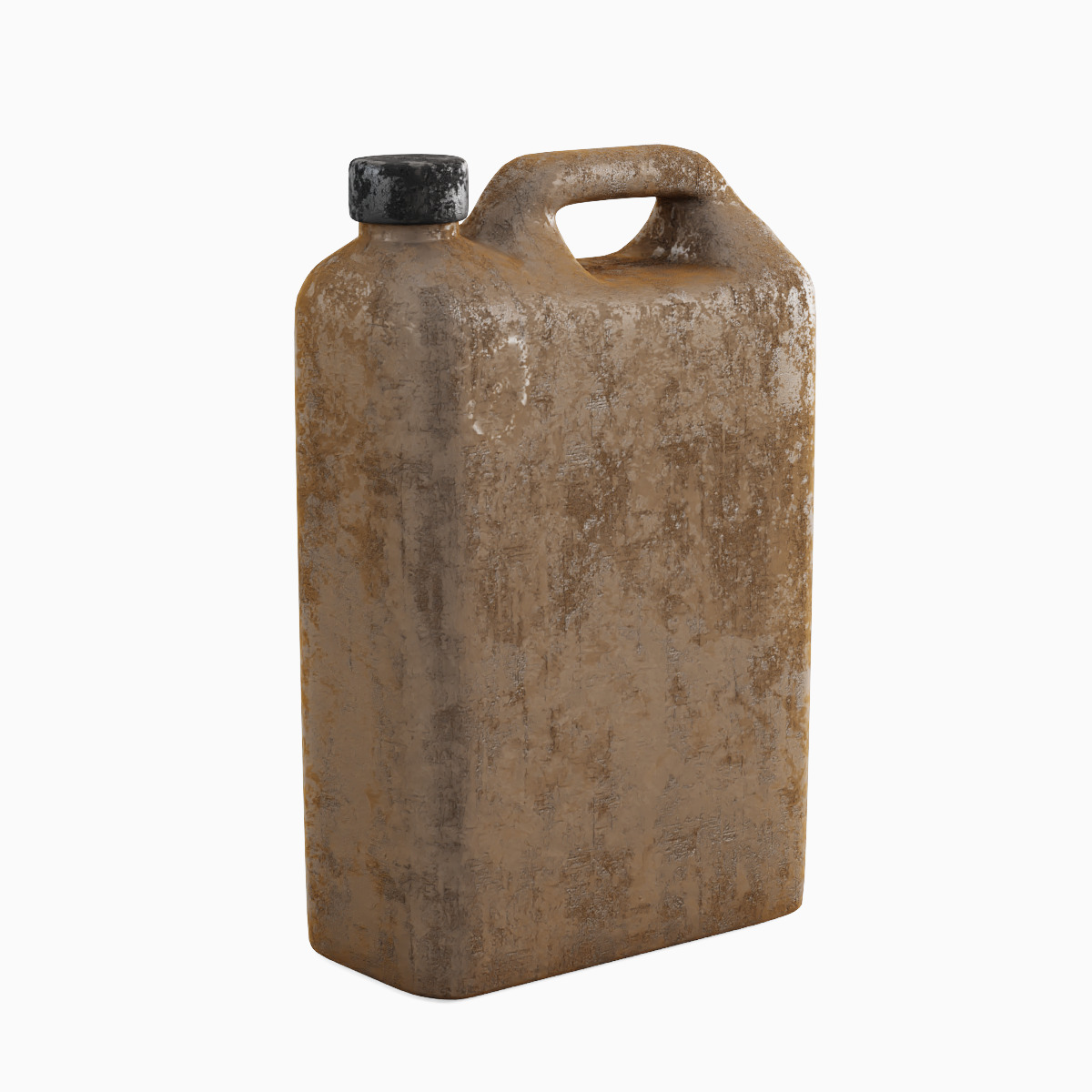 Old Plastic Canister Set 3D model_8