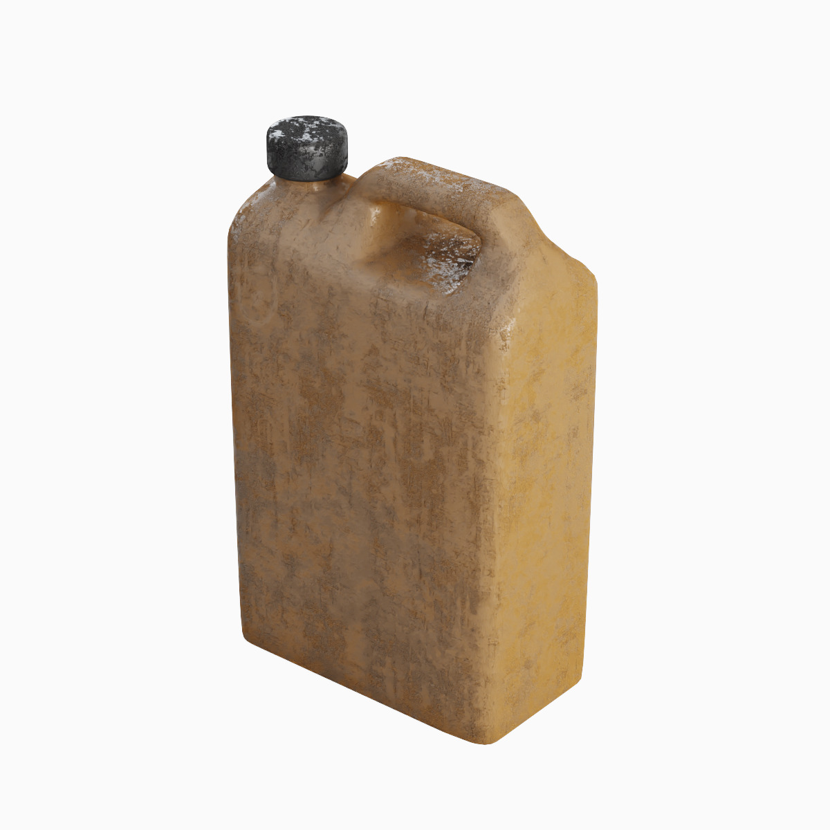 Old Plastic Canister Set 3D model_12