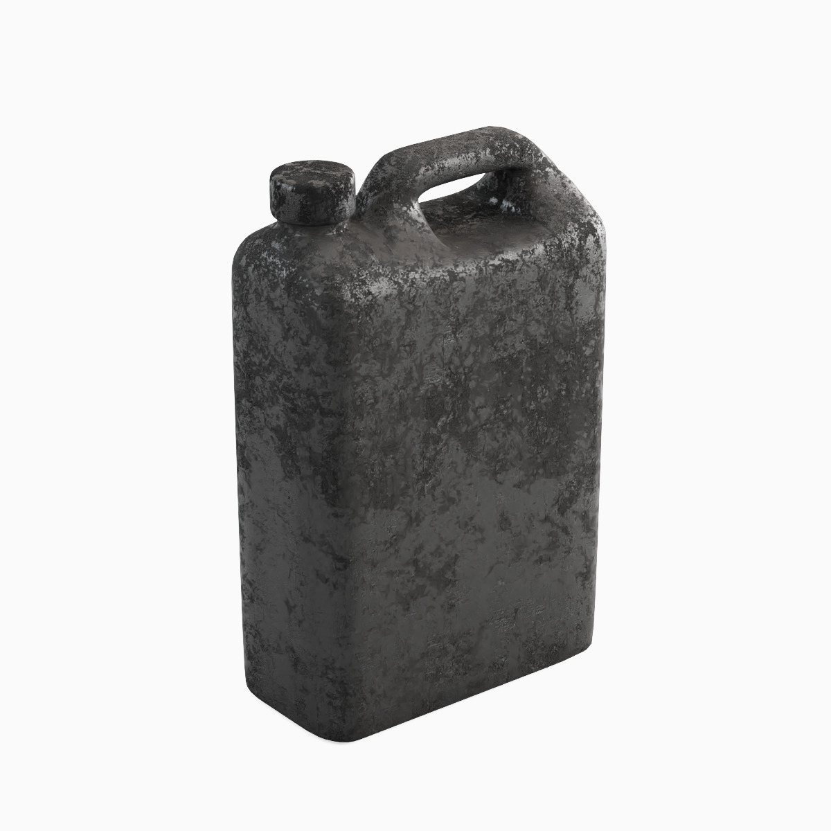 Old Plastic Canister Set 3D model_23