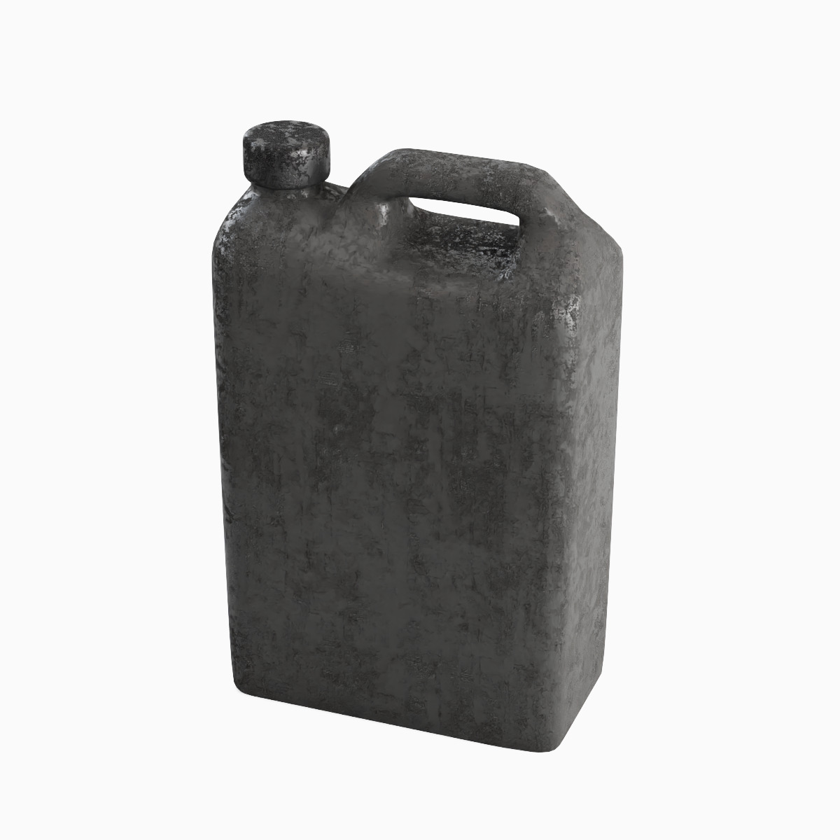 Old Plastic Canister Set 3D model_22