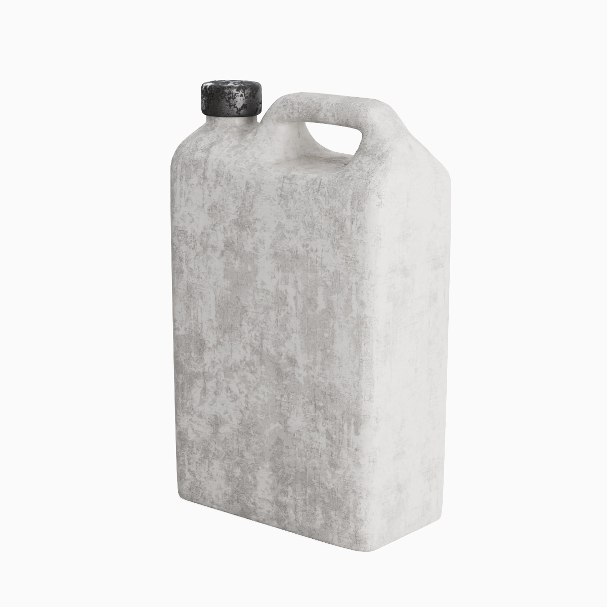 Old Plastic Canister Set 3D model_15