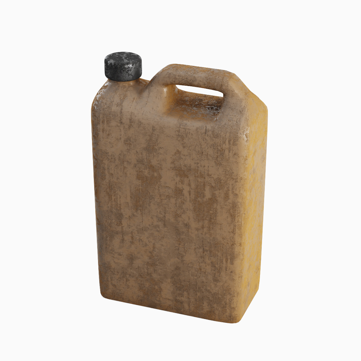 Old Plastic Canister Set 3D model_10