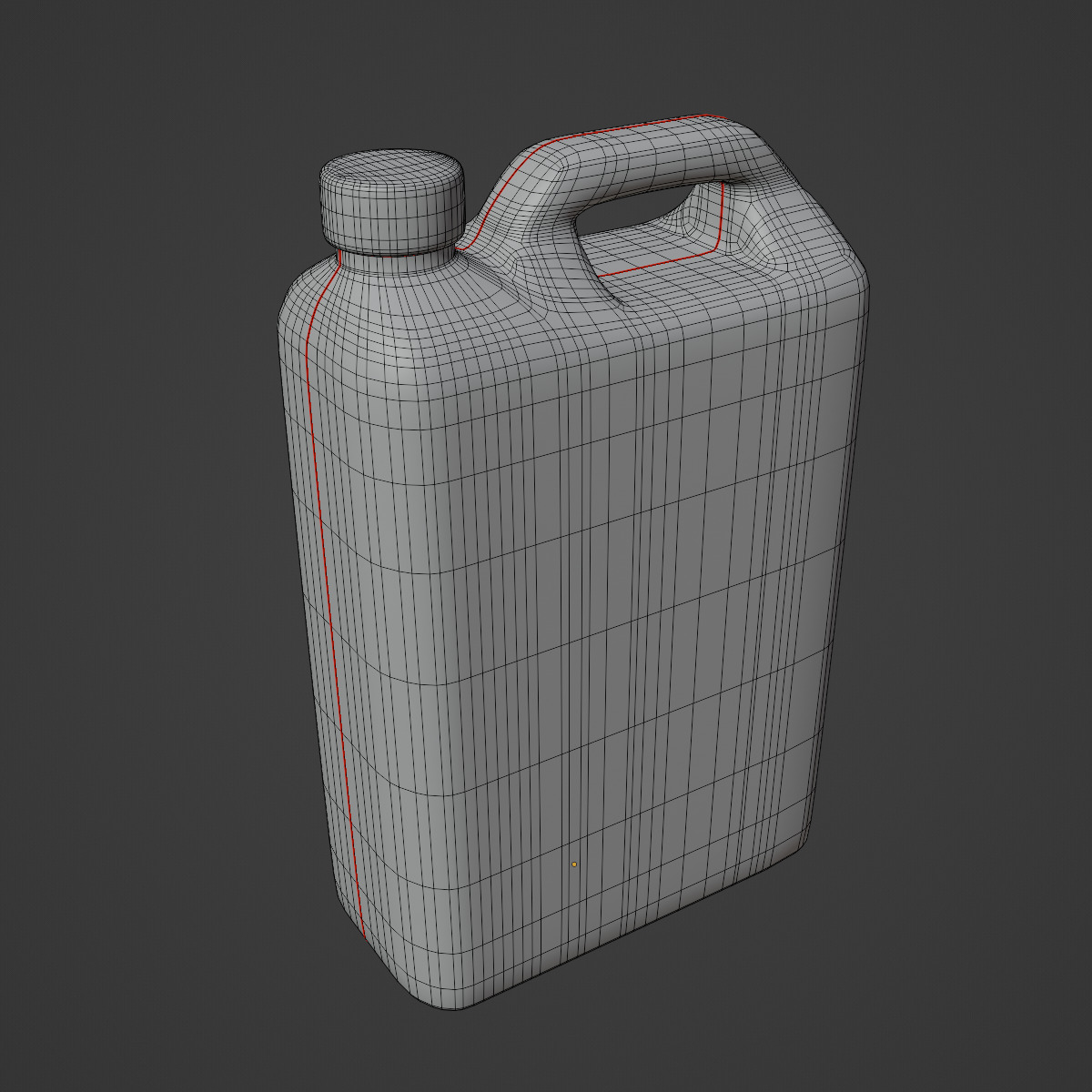 Old Plastic Canister Set 3D model_26