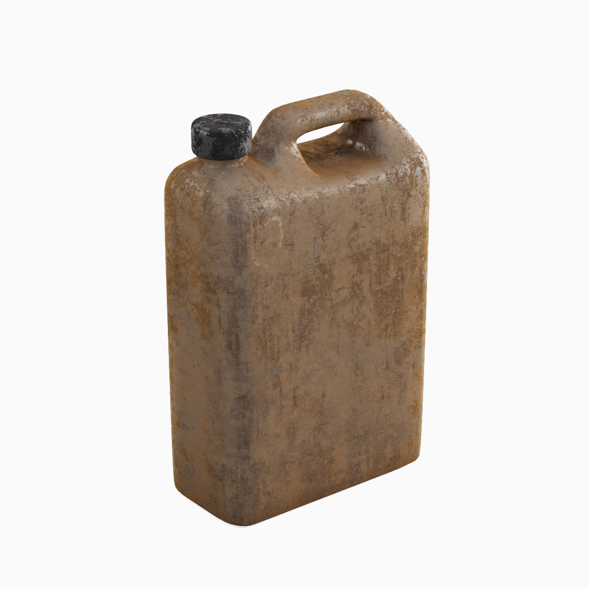 Old Plastic Canister Set 3D model_11