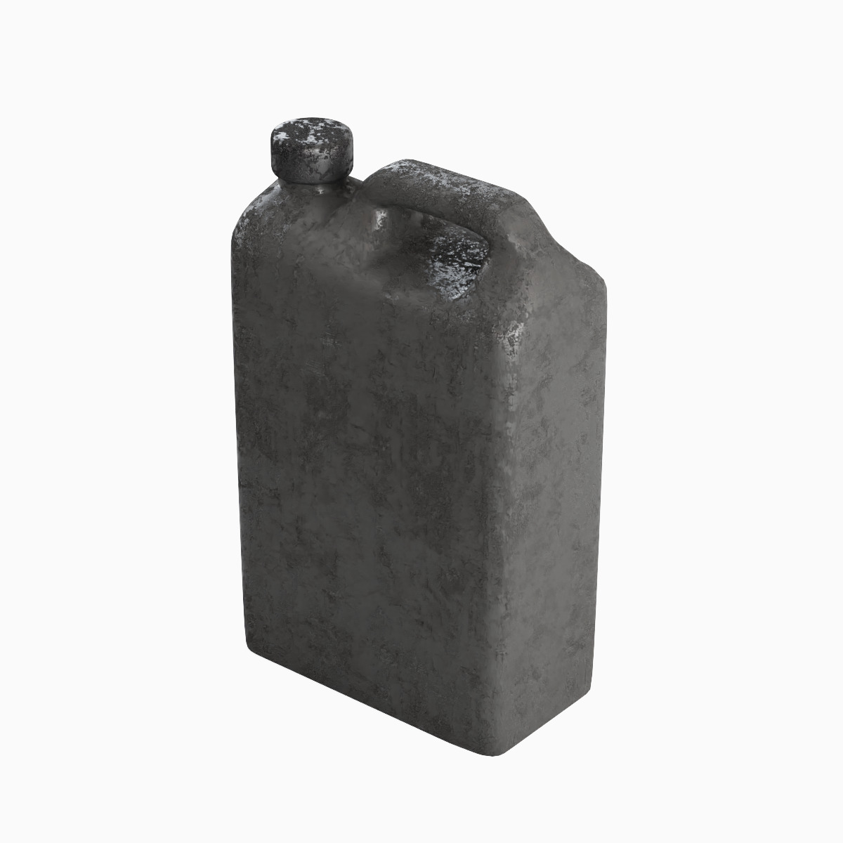 Old Plastic Canister Set 3D model_24