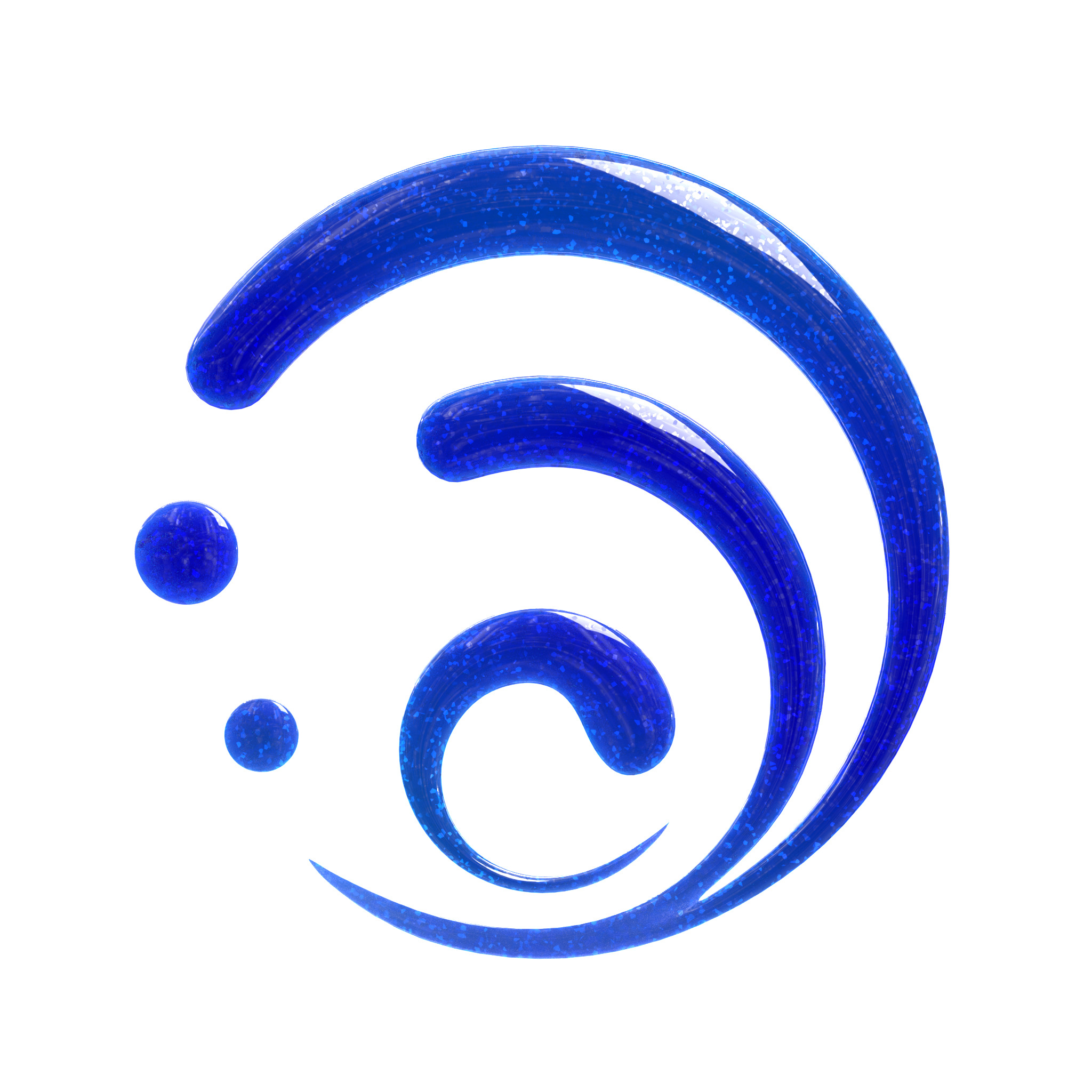 genshin impact hydro emblems 3D print model_1