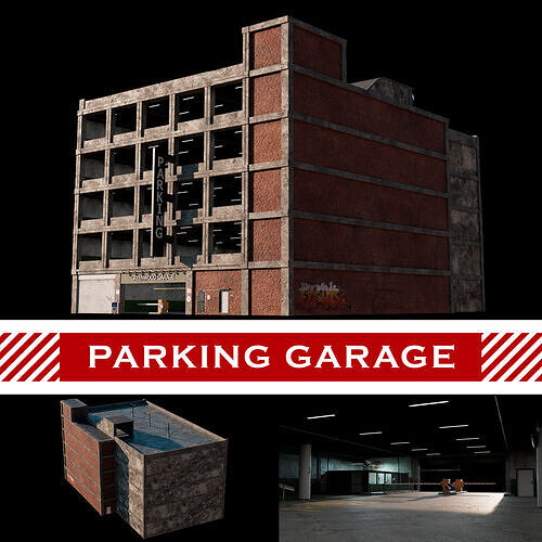 Parking Garage - Highly Detailed 3D model