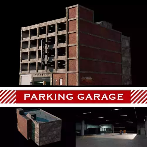 Parking Garage - Highly Detailed 3D model Parking Garage - Highly Detailed 3D model