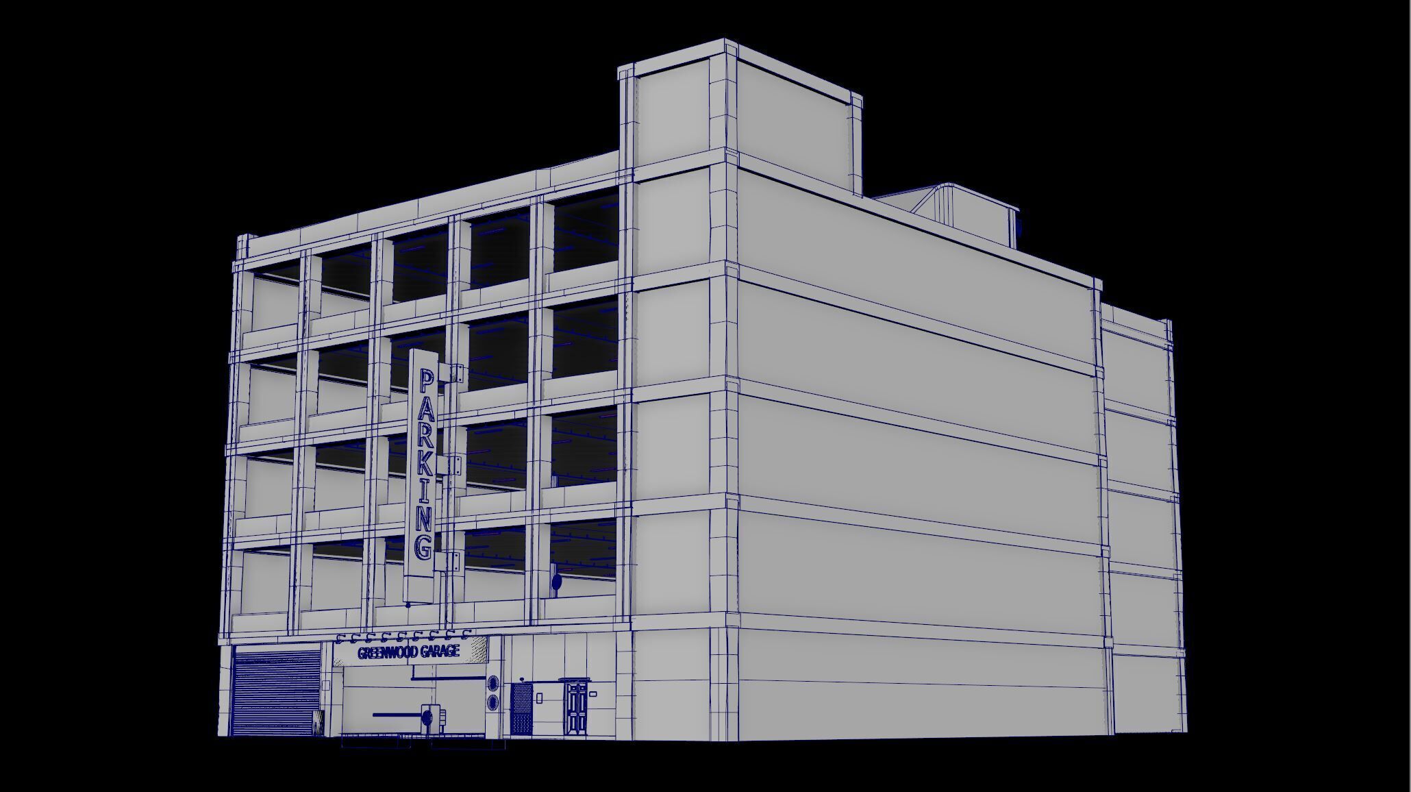Parking Garage - Highly Detailed 3D model_2