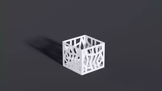 Square exterior flowerpot 