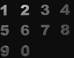 Numbers 3D Models | CG...