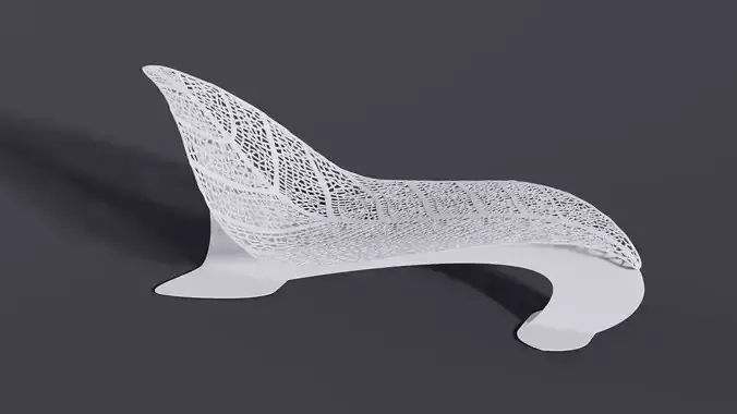 Fabulous sunbed with a sign of macro of leaf