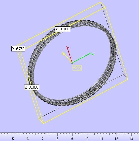 5002 Beaded Edge Scroll Bangle 61MM-9gm 3D print model_7