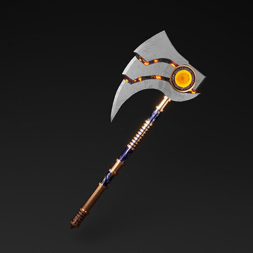 SC-Fi Axe Low-poly 3D model