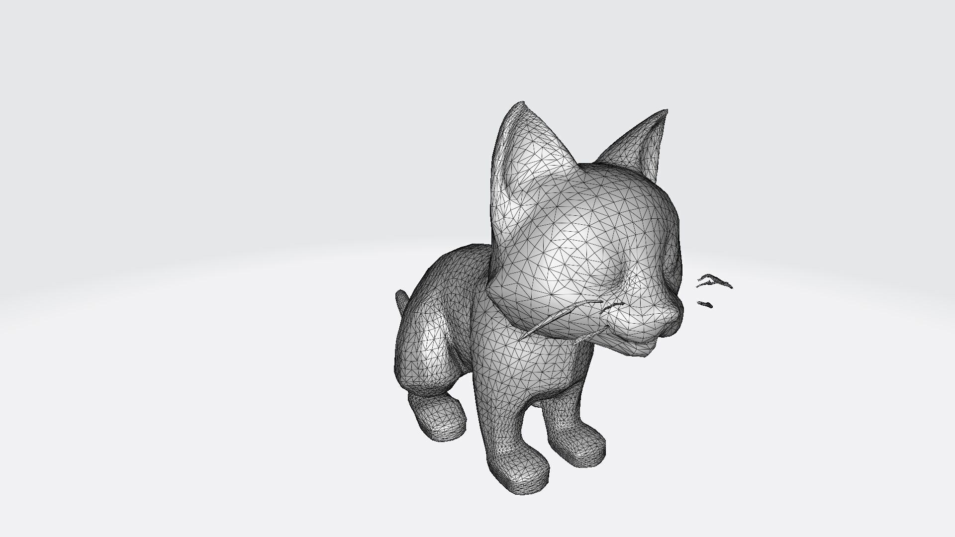3d Model Portrait Of A Beautiful Cat 3D model_6