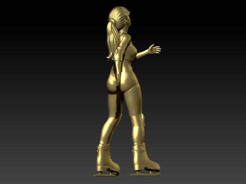 Ice Skater Pendant Figure skater pendant 3D print model_12