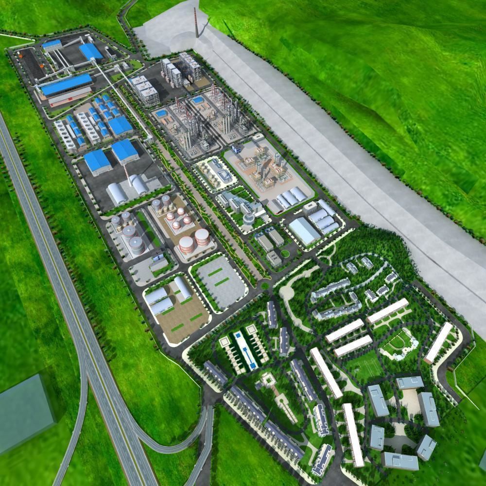 Chemical Factory Scene 3D model_20