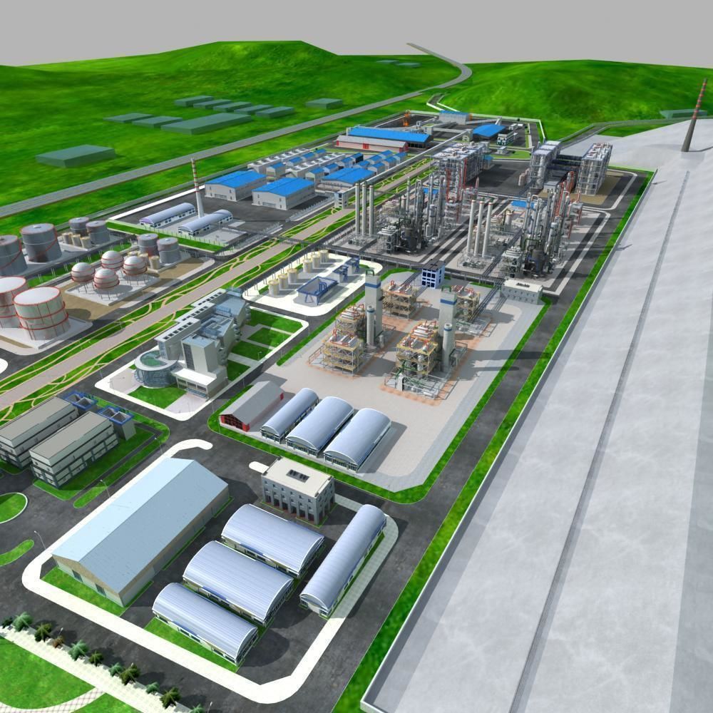 Chemical Factory Scene 3D model_6