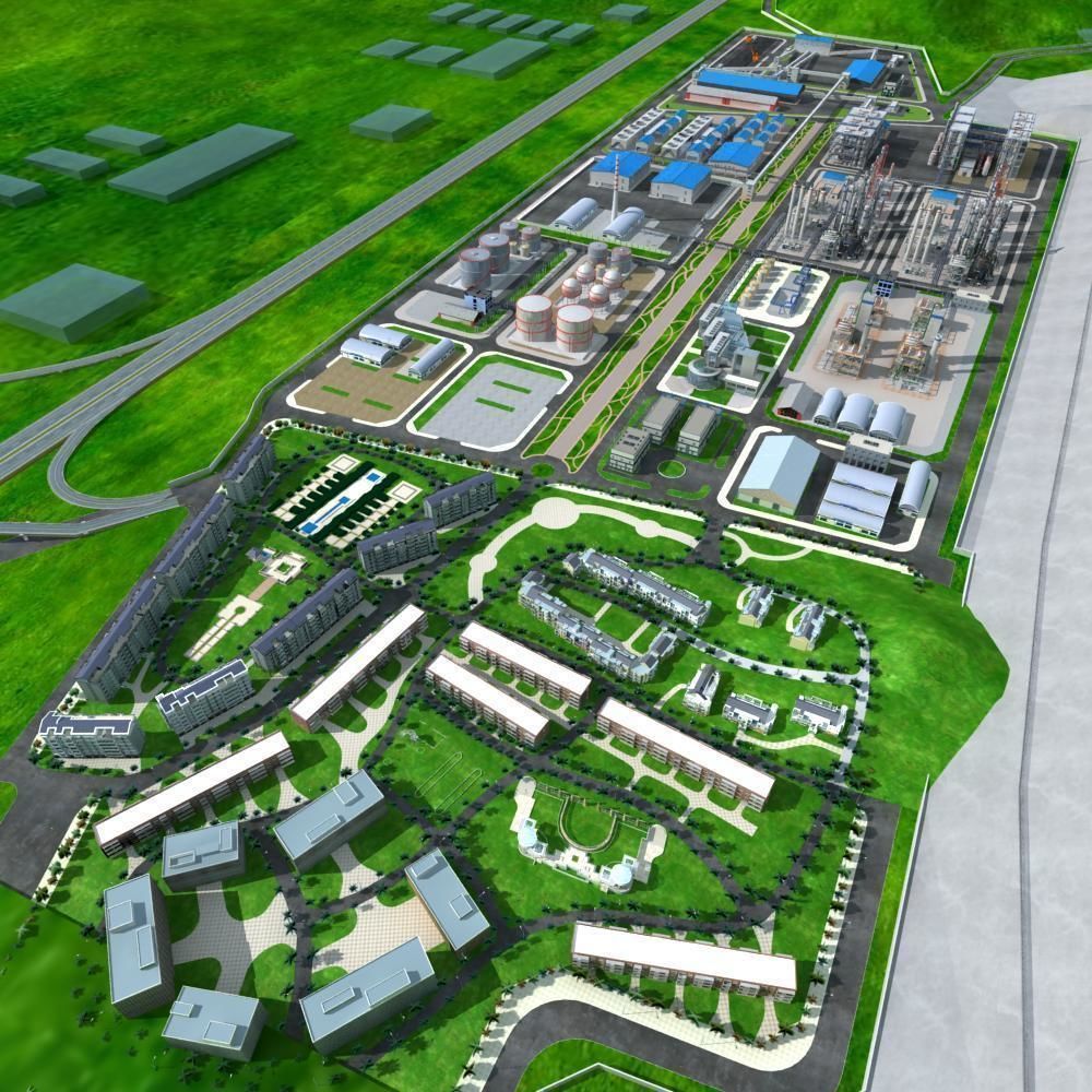 Chemical Factory Scene 3D model_11