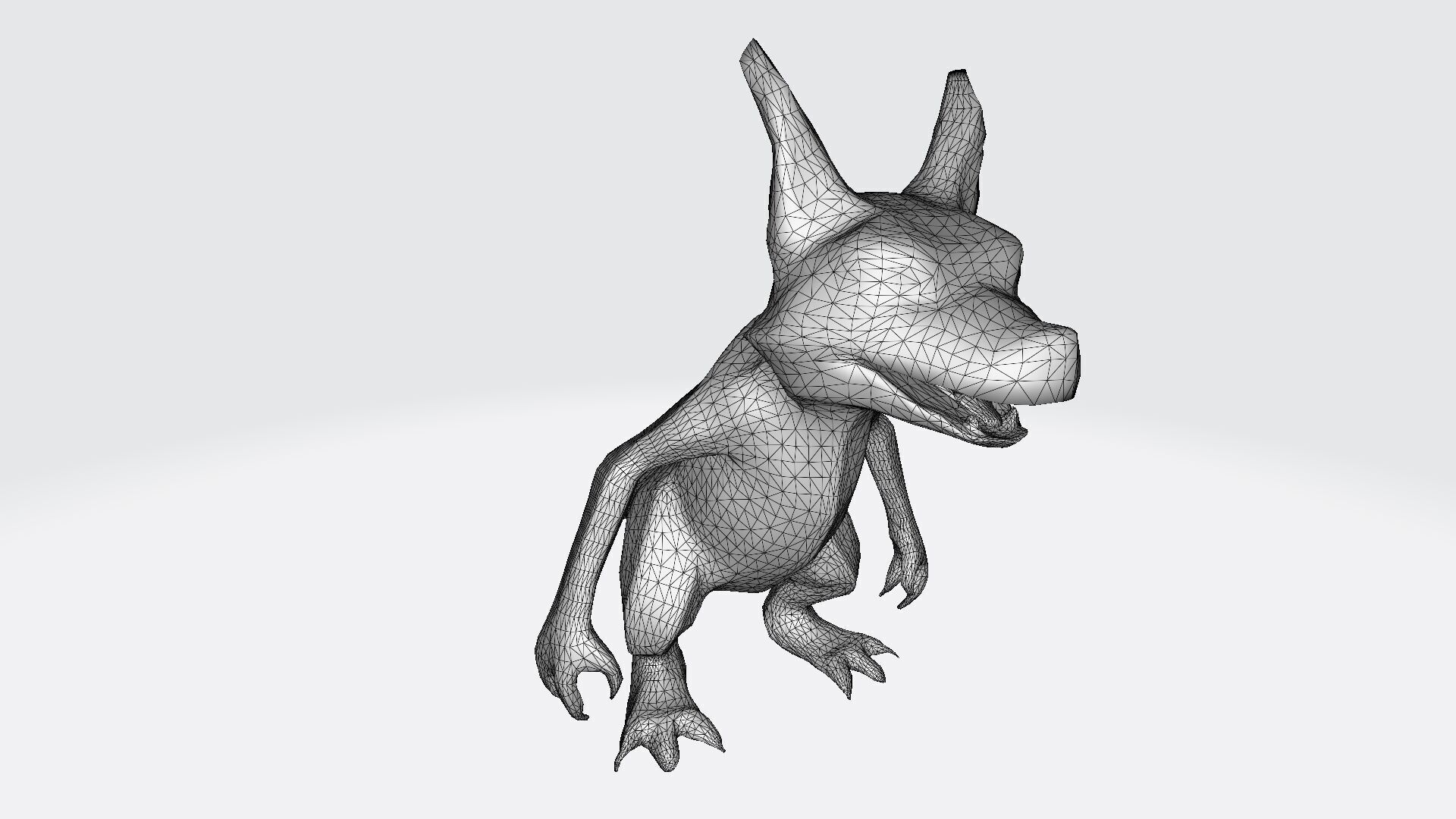 3d Model Full Body Shot Of A Scary Chupacabra 3D model_7