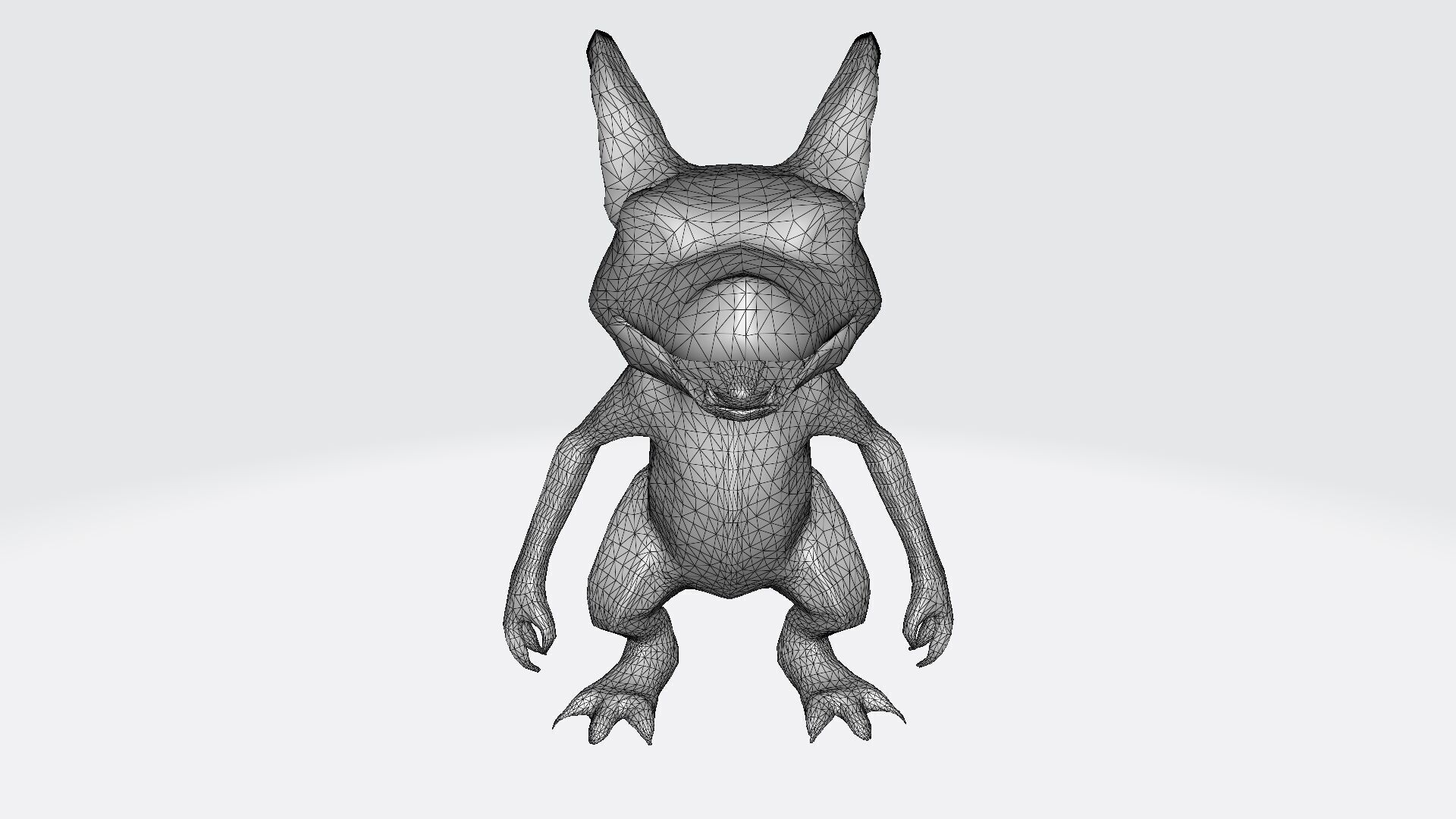 3d Model Full Body Shot Of A Scary Chupacabra 3D model_8