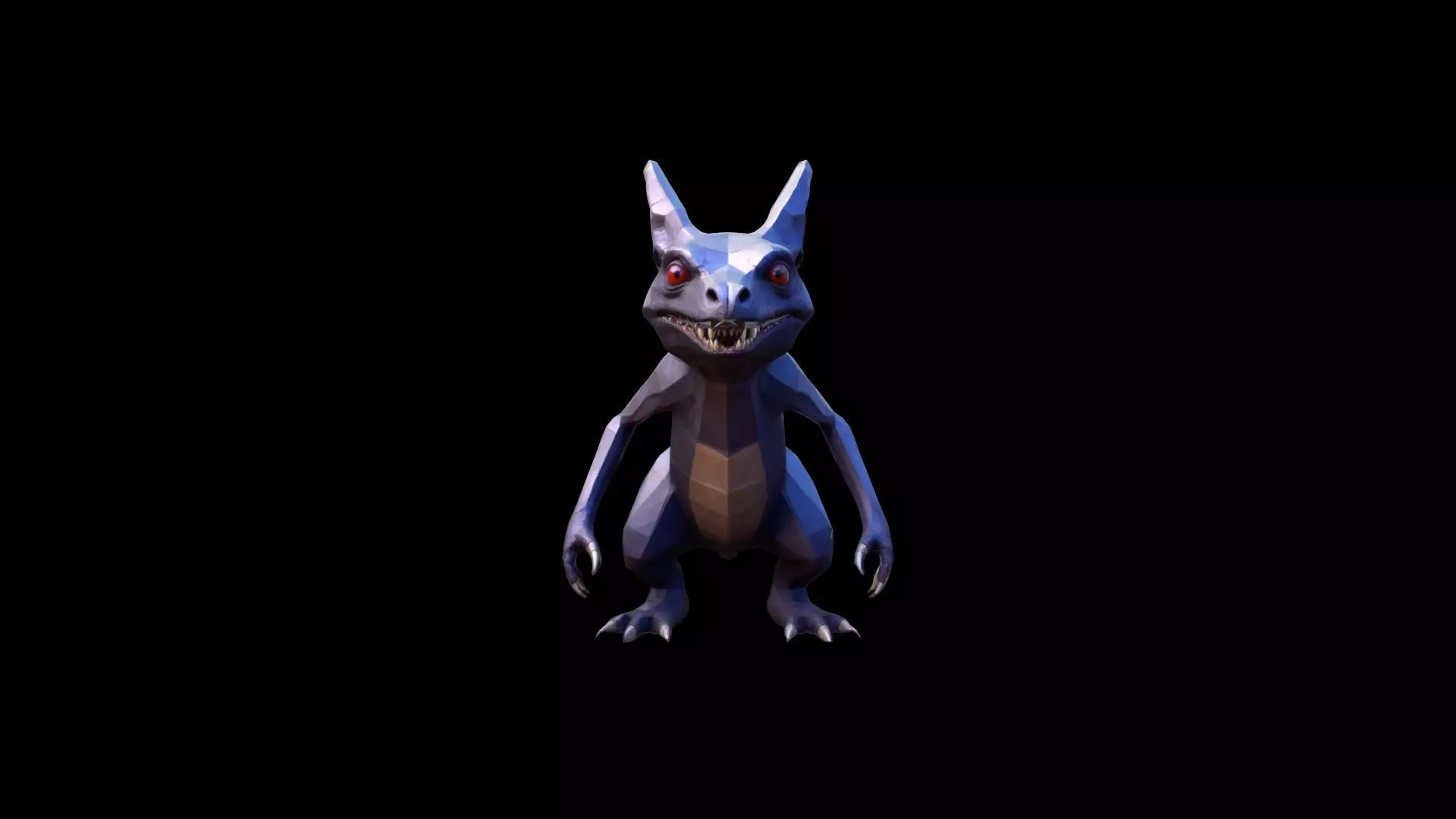 3d Model Full Body Shot Of A Scary Chupacabra 3D model_0