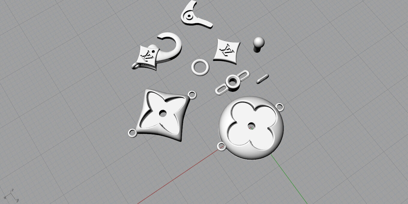 Louis Vuitton-Bracelet 3D print model_22