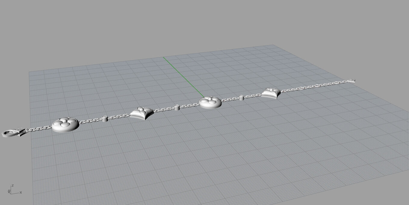 Louis Vuitton-Bracelet 3D print model_11