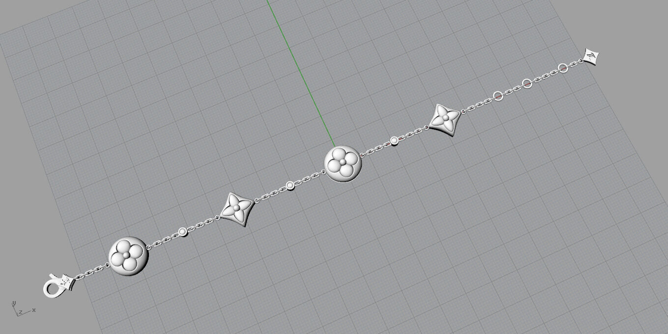 Louis Vuitton-Bracelet 3D print model_10