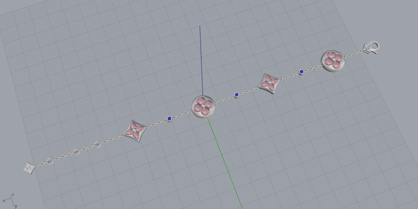 Louis Vuitton-Bracelet 3D print model_8