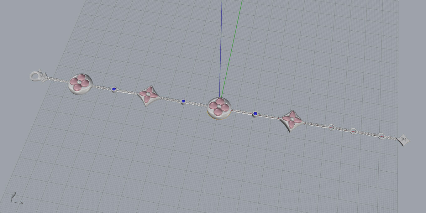 Louis Vuitton-Bracelet 3D print model_6