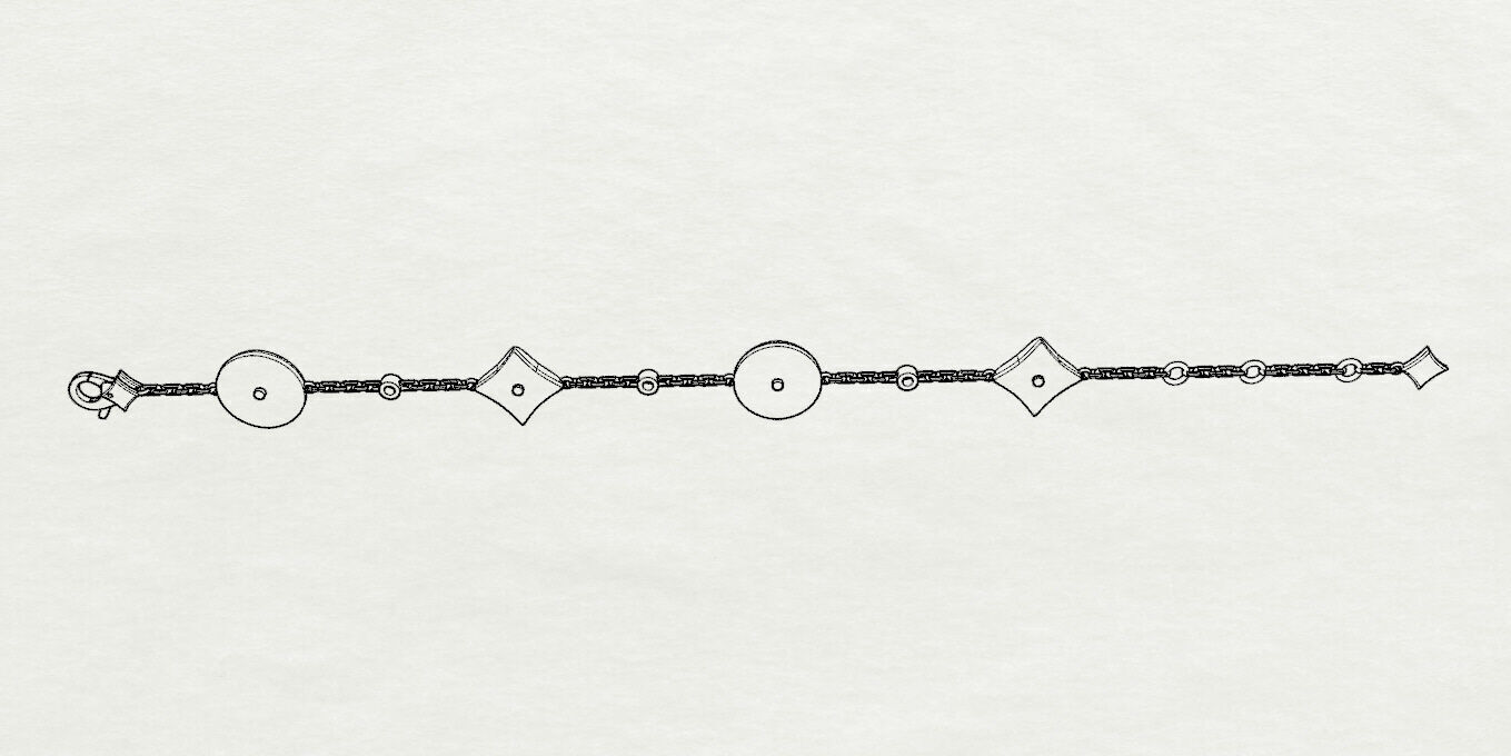 Louis Vuitton-Bracelet 3D print model_17