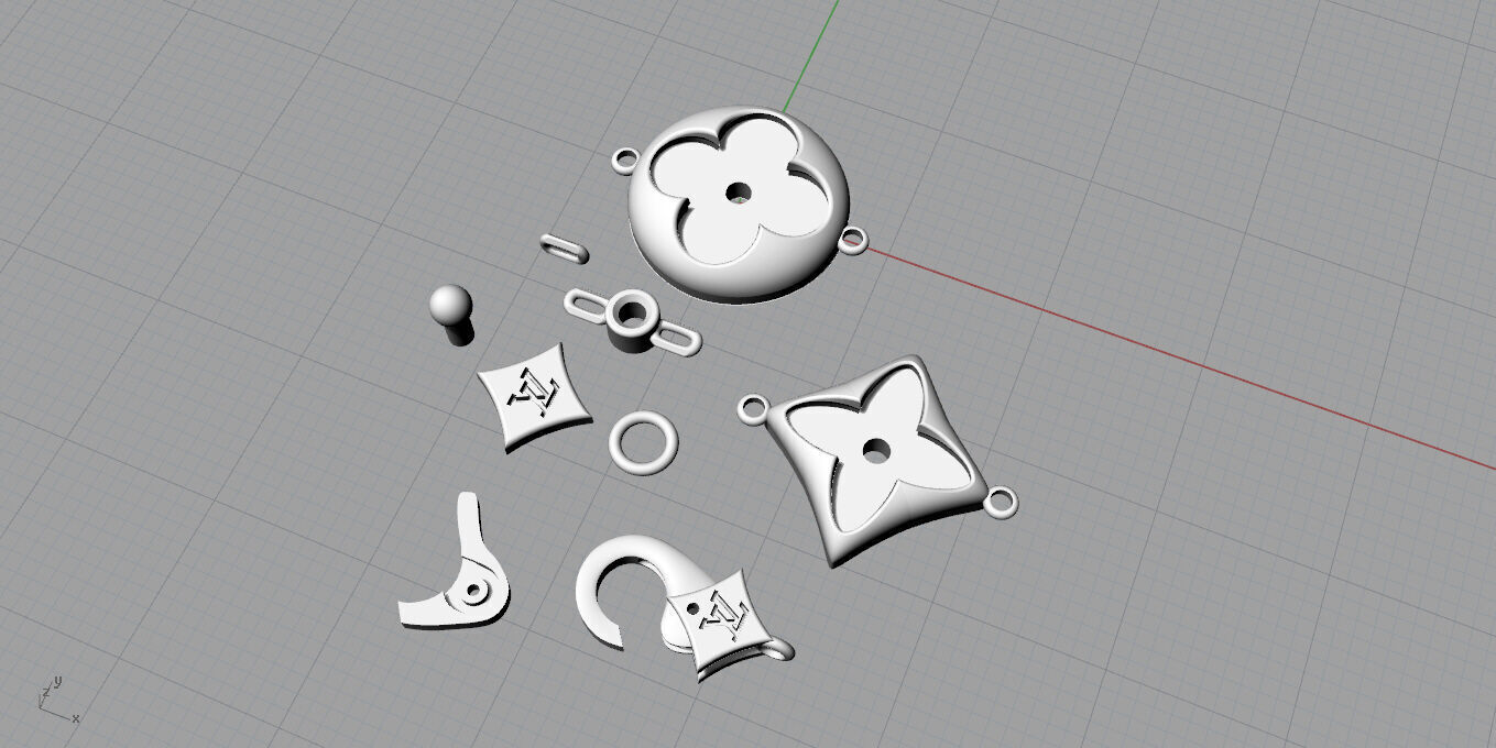 Louis Vuitton-Bracelet 3D print model_20