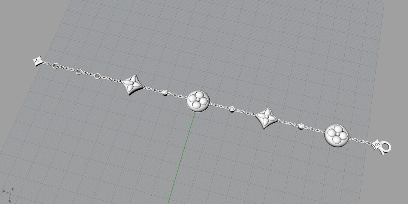 Louis Vuitton-Bracelet 3D print model_13