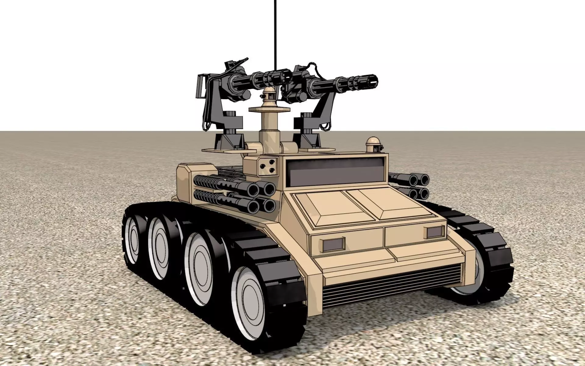 Mini Tank 3D model_0