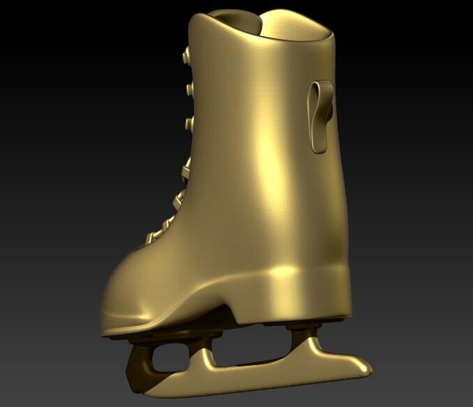 ice Skates pendant  3D print model_37