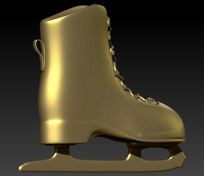 ice Skates pendant  3D print model_2