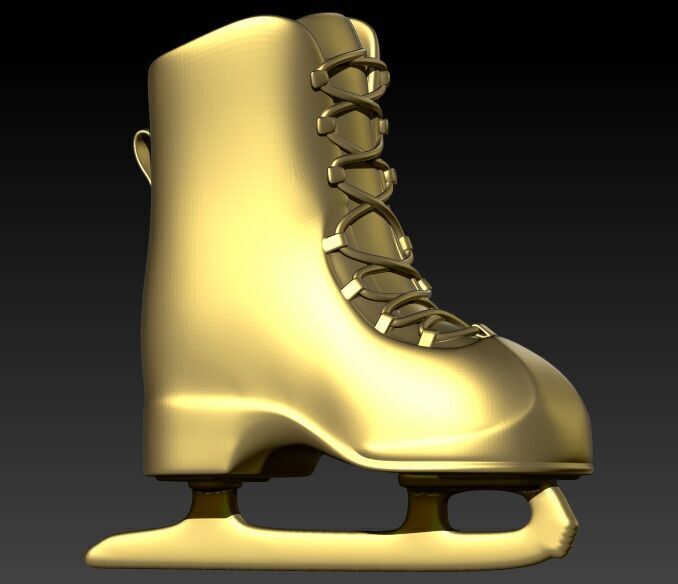 ice Skates pendant  3D print model_5