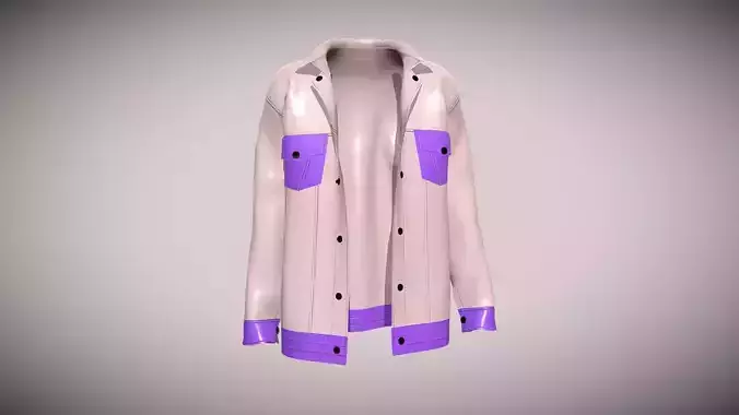 Men Jacket - Metaverse In Low Poly