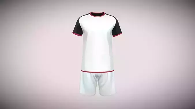 Mens Jersey With Short Pant In Low Poly
