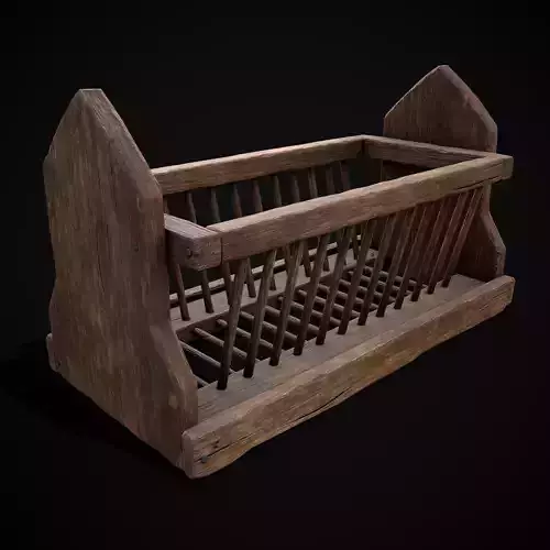 Wooden Slotted Dish Rack