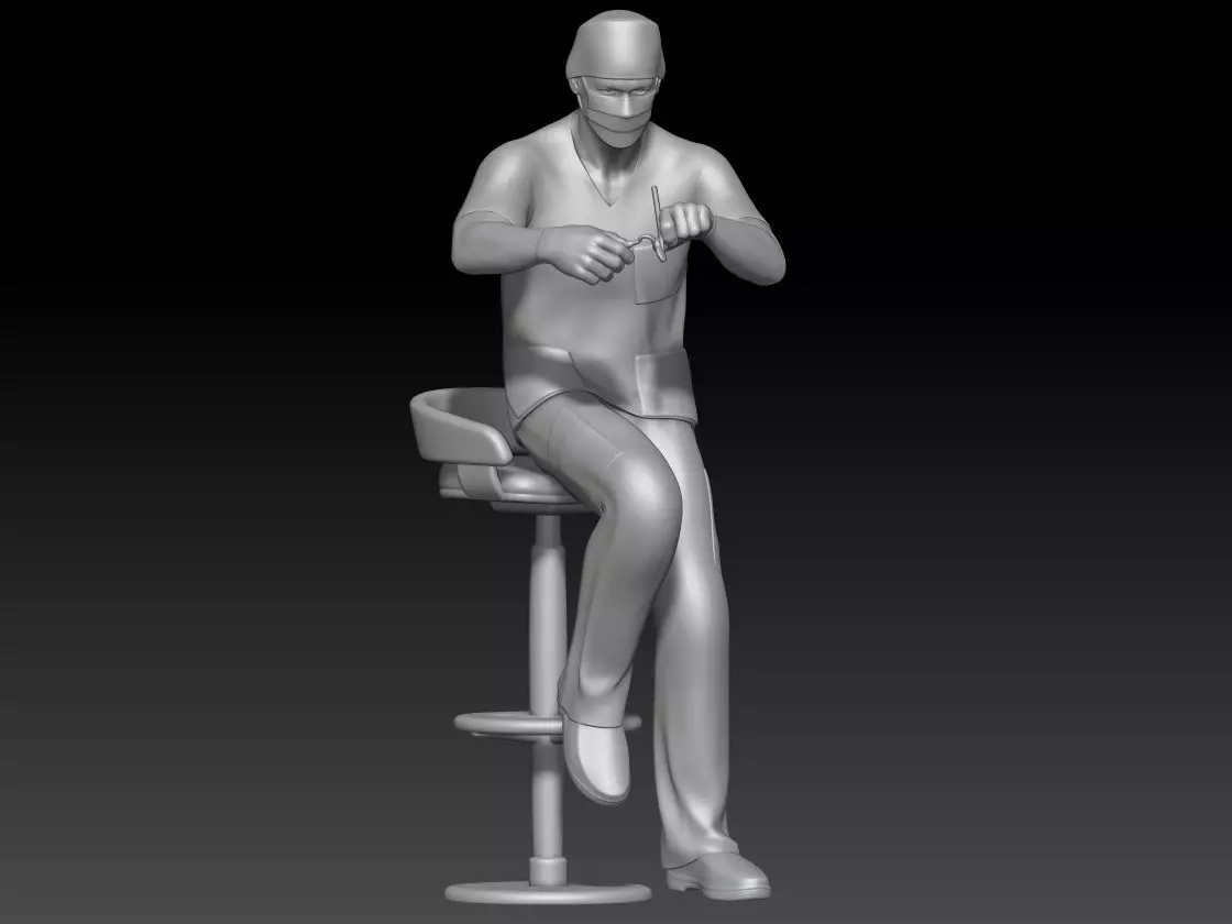 doctor or dentist boy 1 3D print model