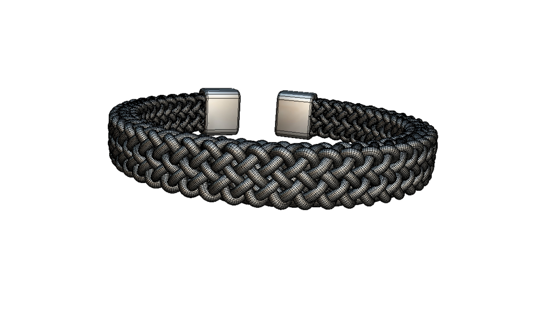 Woman Barbed Wire Cuff Bracelet 3D model_10