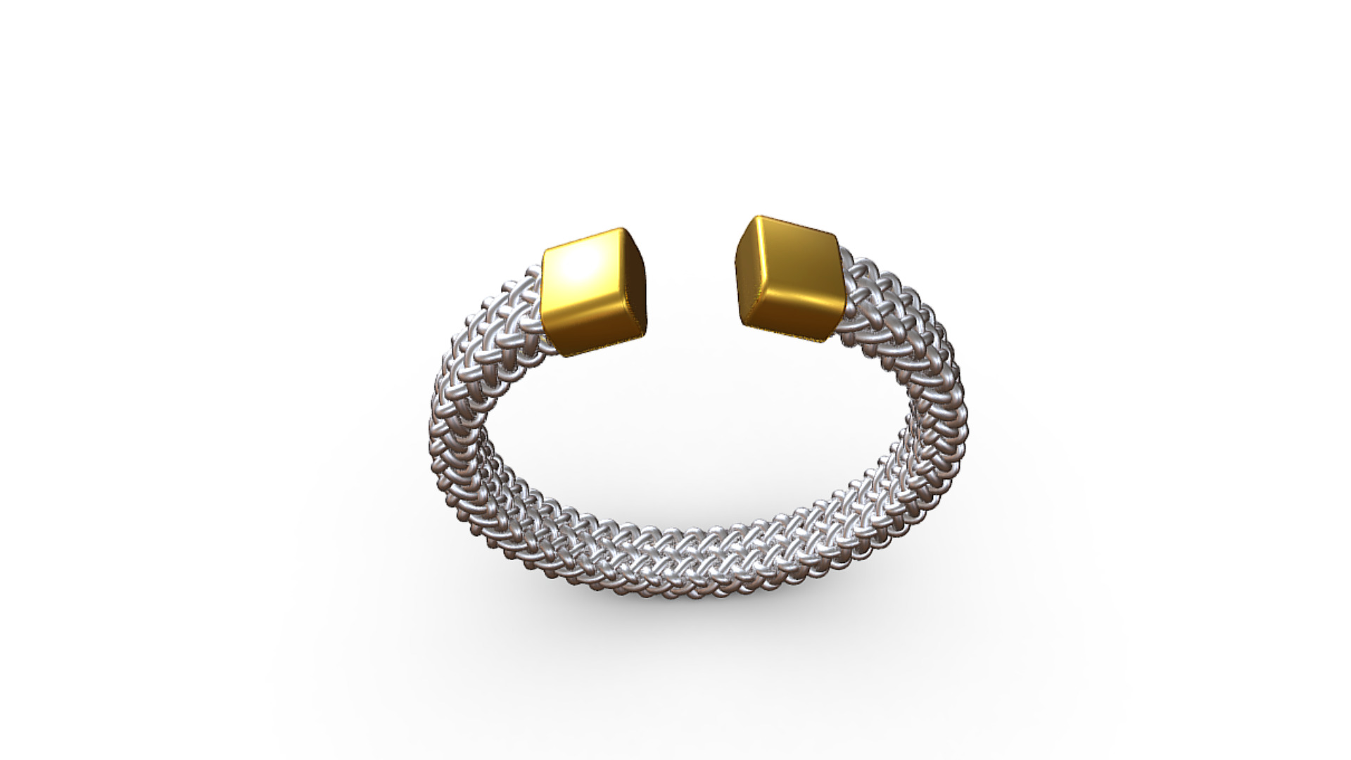 Woman Barbed Wire Cuff Bracelet 3D model_3