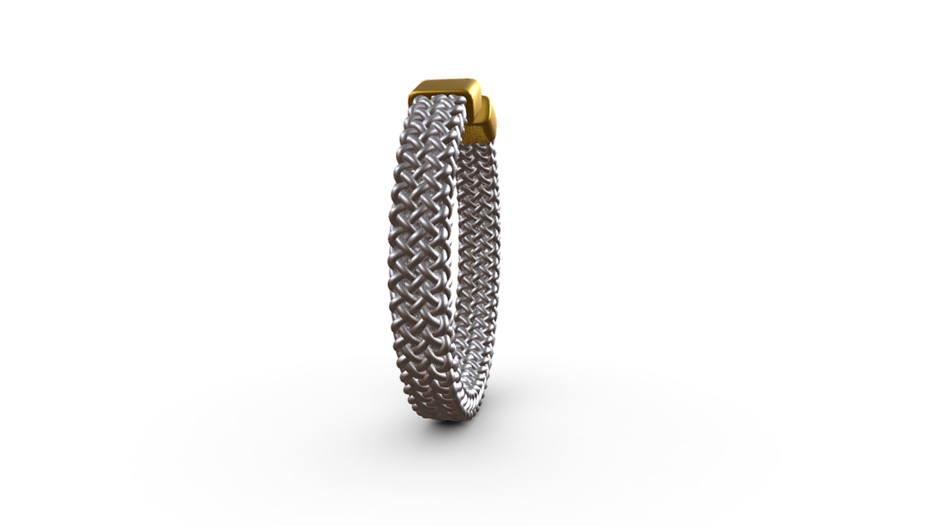 Woman Barbed Wire Cuff Bracelet 3D model_1